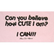 Toddler Can You Believe T-Shirt w/ Licorice lettering